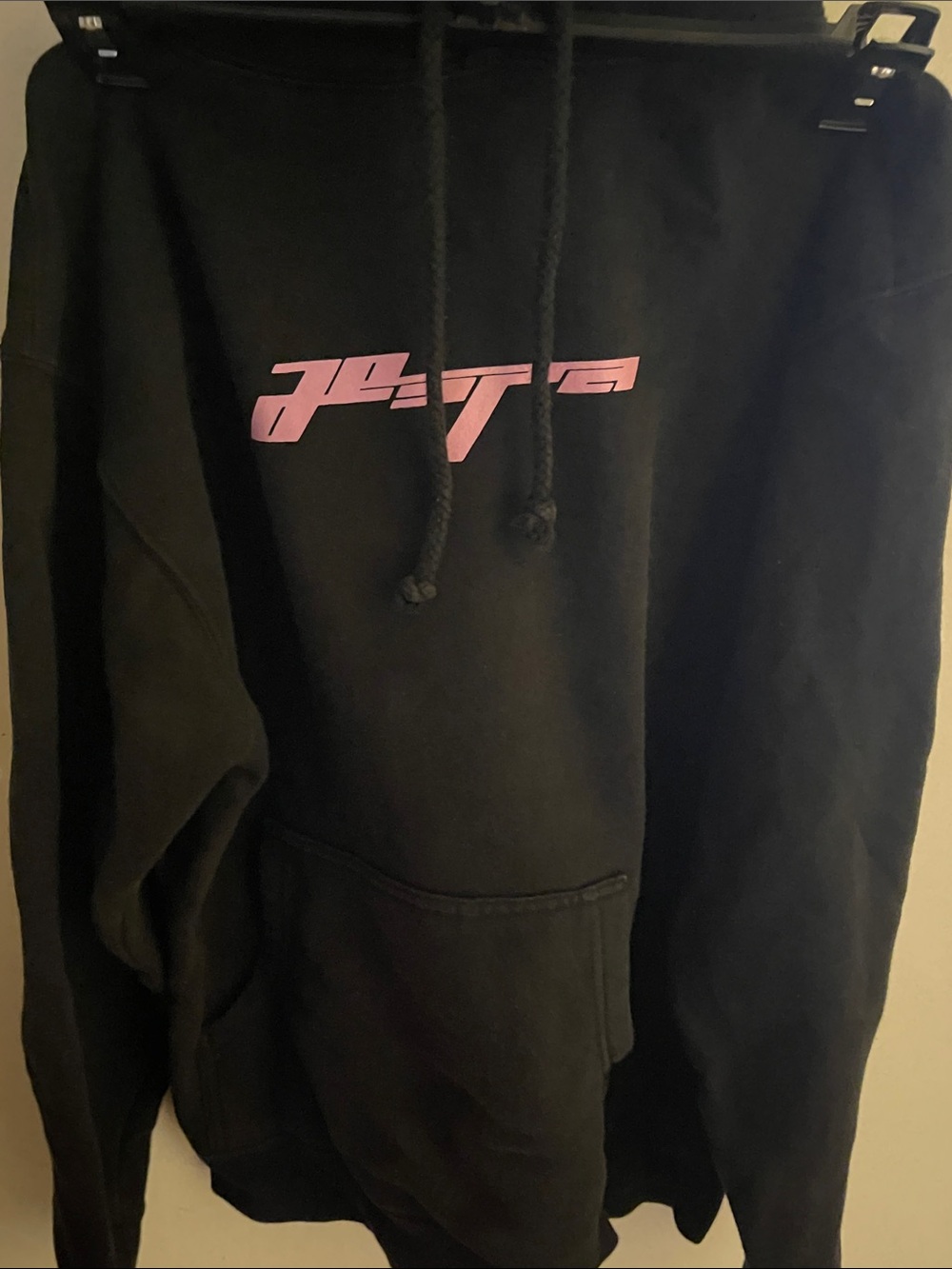 Aespa tour black Hoodie with Pink Chest Graphic - Women’s Sweater
